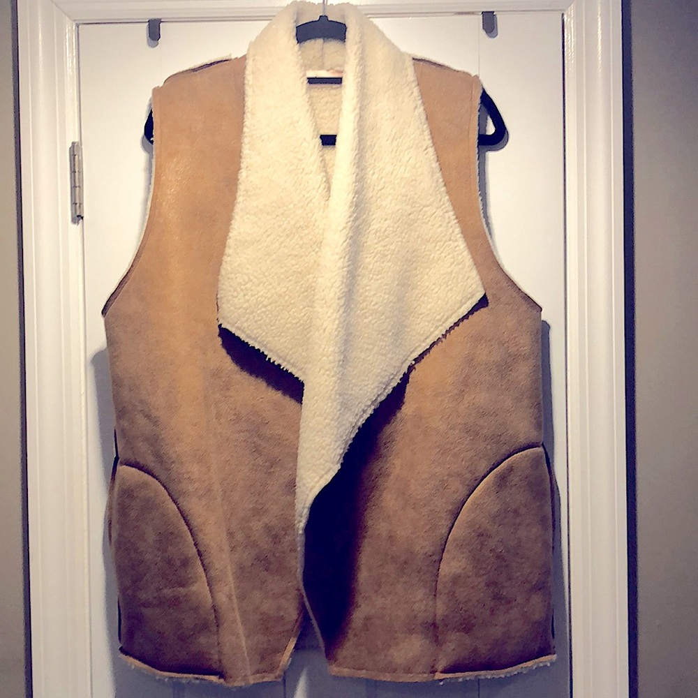 Faux suede VEST